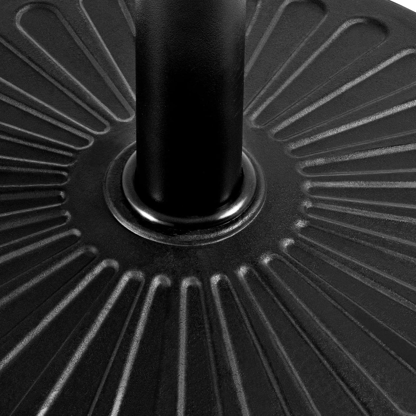 Yaheetech Sonnenschirmständer, rund – 10 kg – Ø 44,5 cm – für Sonnenschirmstangen 38/48 mm