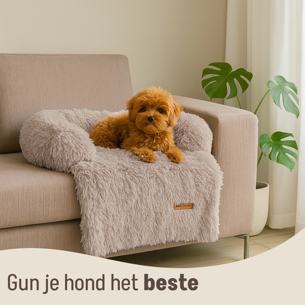Von Cee Cee: Hundebett & Möbelschutz – Abnehmbarer Bezug – Mokka/Taupe