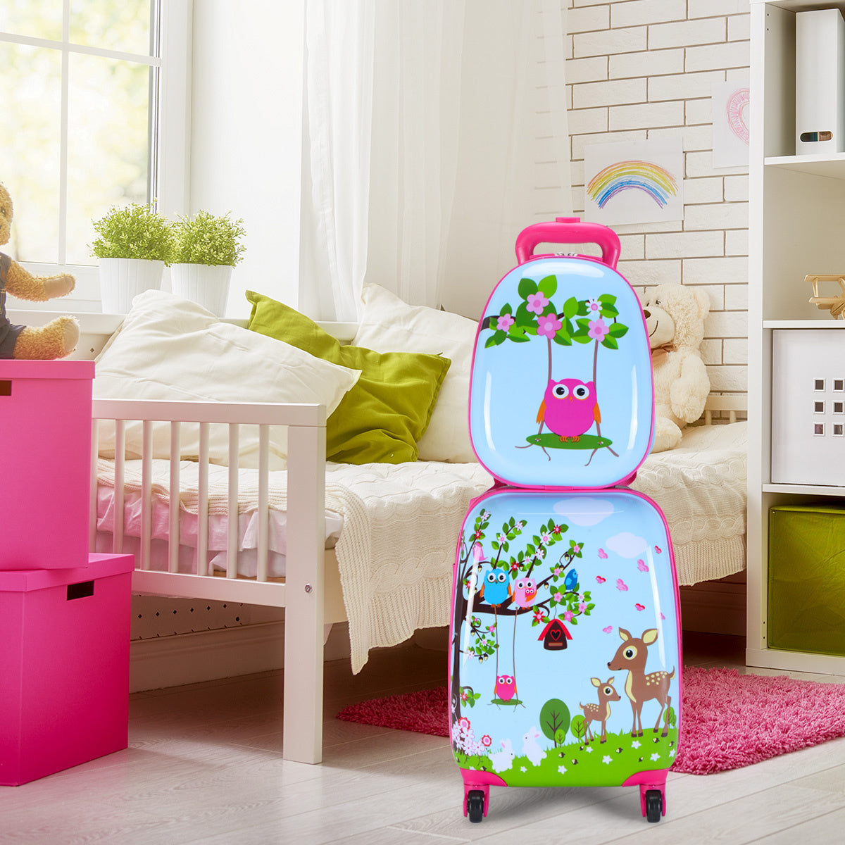2 TLG Kofferset Kindergepäck 16'' Koffer + 12'' Rucksack