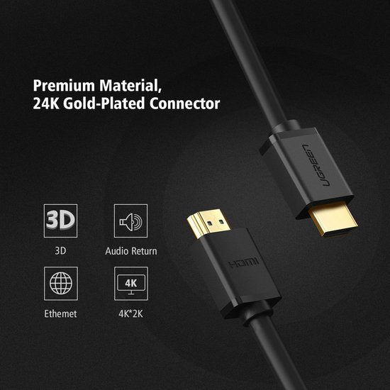HDMI-Kabel 4K 60 Hz 3D - 1 Meter - UGREEN