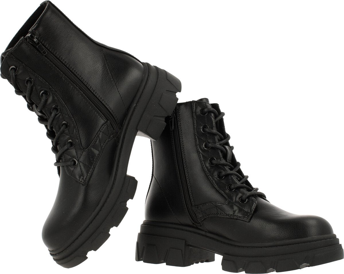 Bullboxer Damenstiefel - Größe 38 - Obermaterial PU - Sohle TR - Schwarz