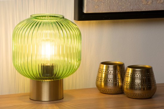 Lucide MALOTO – Tischlampe – Ø 20 cm – 1xE27 – Grün