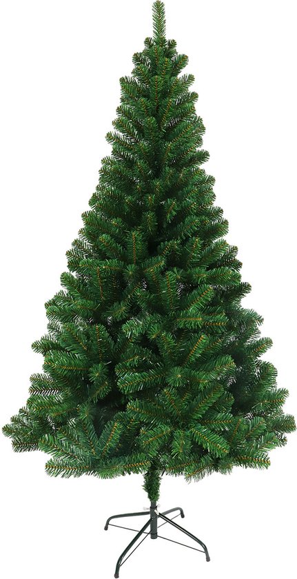Nordlandia Künstlicher Weihnachtsbaum - 210 cm - Realistischer Weihnachtsbaum aus Kunststoff - Metallständer - Ohne Lichter - Grün