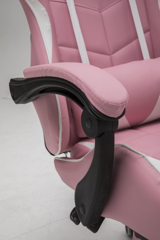 VDD Gaming Stuhl mit Fußstütze - Pink