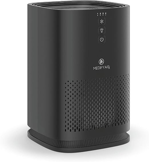 Medify MA-14 Luftreiniger (Schwarz) - Mit HEPA-Filter für 18m²
