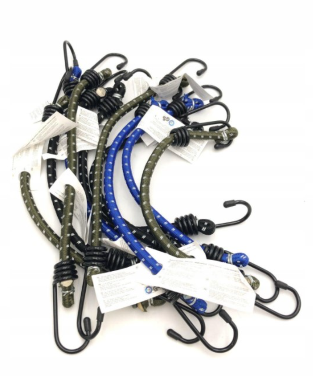 Heroism Gepäckseile mit Haken - 10 Stück - 45 cm - TÜV/GS zertifiziert - Stark & elastisch