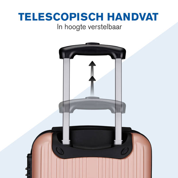 Slazenger - Kofferset 2 Stück - Handgepäcktrolley 26L und geräumiger Koffer 71L - Pink