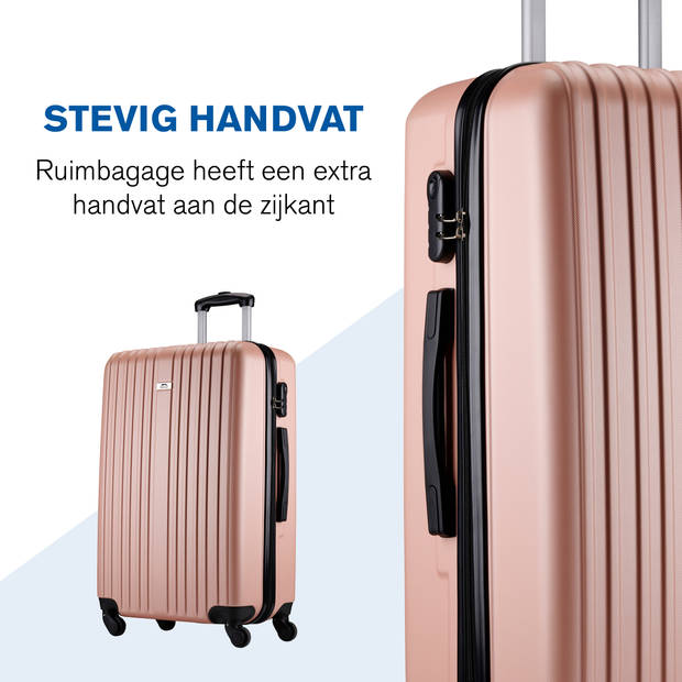Slazenger - Kofferset 2 Stück - Handgepäcktrolley 26L und geräumiger Koffer 71L - Pink