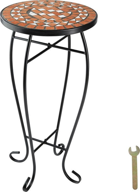 tectake - Balkontisch Blumenhocker Mosaik - 402768
