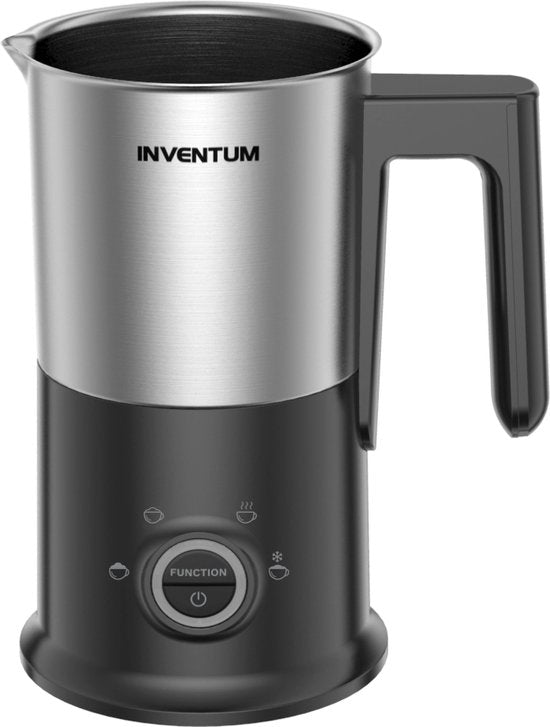 Inventum MK352S - Elektrischer Milchaufschäumer - 115/240 ml - Heiß-/Kaltaufschäumen - Heizung - PFAS frei - Antihaftbeschichtung - Schwarz/RSV