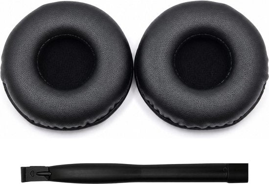 Ohrpolster-Set für AKG-Kopfhörer – N60NC Wireless-Ohrpolster – Kunstleder mit Memory-Schaum – Schwarz