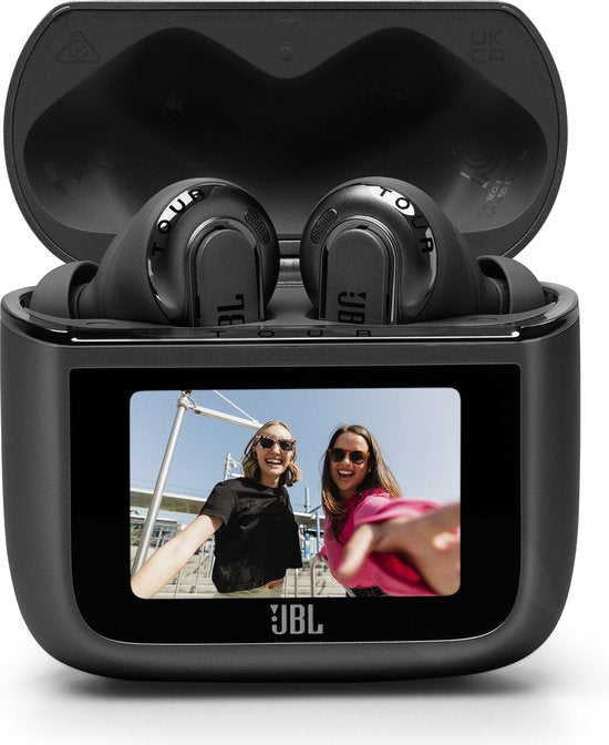 JBL Tour Pro 3 – Kabellose Ohrhörer mit Geräuschunterdrückung – Smart Case mit Touchscreen – True Wireless Bluetooth – Hi-Res Audio (LDAC) – 50 Stunden – Schwarz