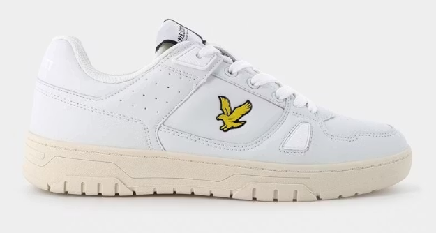 Lyle & Scott Evanton III Herren Turnschuhe - Größe 44 - Weiß