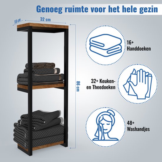 Handtuchhalter - Handtuchhalter - Für Bad und Küche - 86*32*18cm - Größe L