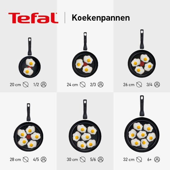 Jamie Oliver by Tefal Classic Cook Ceramic Keramik-Pfanne Ø 28 cm – PFAS-frei + 1 Pfannenschutz
