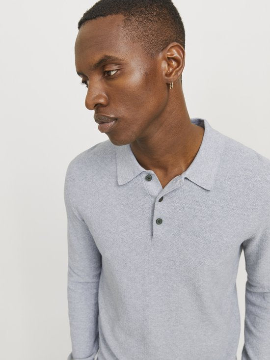 JACK&JONES – JWHSANDRI KNIT POLO LS – Herren – Poloshirts - Größe 3XL