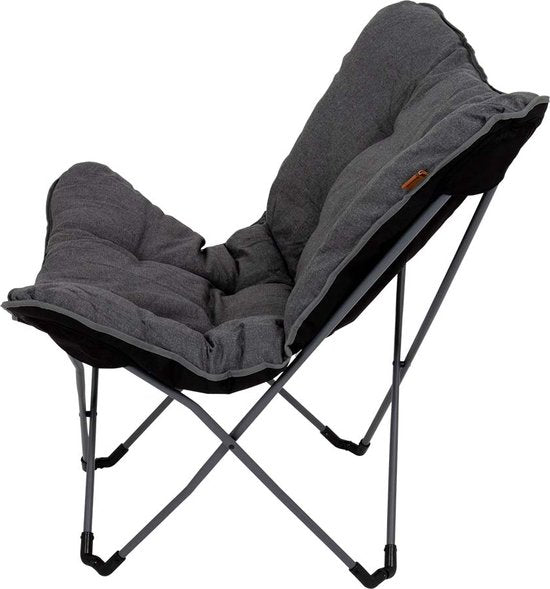 Bo-Camp – Urban Outdoor – Schmetterlingsstuhl – Redbridge – L – Oxford-Polyester – Grau