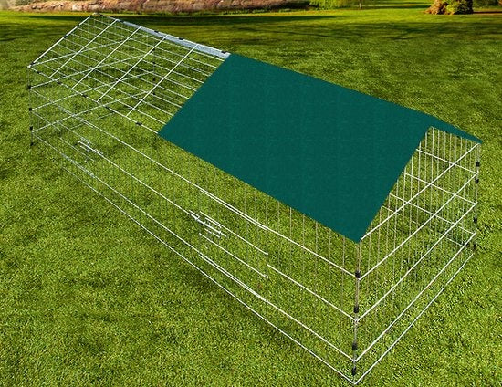 Monzana Kaninchenstall Grün - 180x75cm