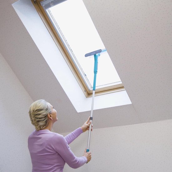 Livington Window Buddy – Fensterreiniger – Fensterreiniger mit Teleskopstange – Fensterwischer – Fensterreinigungsgerät – Duschwischer – Solarpanel-Reiniger Übersetzer