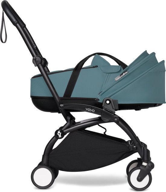 Babyzen YOYO Reisebett, Aqua – Das Reisebett verfügt über eine dicke Doppelmatratze, eine belüftete Liegefläche und ein Sonnendach – Erfordert einen YOYO2-Rahmen (separat erhältlich)