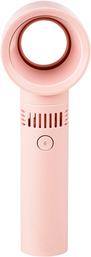 Lifetime Air Mini-Ventilator ohne Flügel, 3 Geschwindigkeitsstufen – Schreibtischventilator mit USB-Aufladung – tragbarer Tischventilator – Mini-Ventilator für unterwegs – kompakter Standventilator – rosa