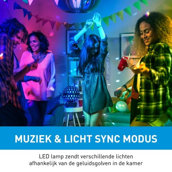 Grundig LED Stehleuchte - Stehleuchte 140cm - Dimmbares RGBW und weißes Licht - Inkl. Fernbedienung und Musiksensor