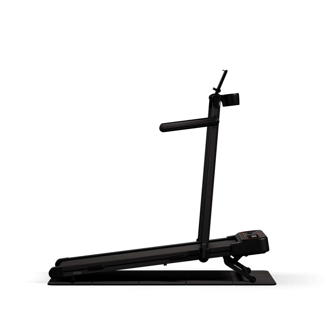 Moov Run Plus Klappbares Laufband – 15 % automatische Steigung – bis zu 14 km/h – max. 120 kg