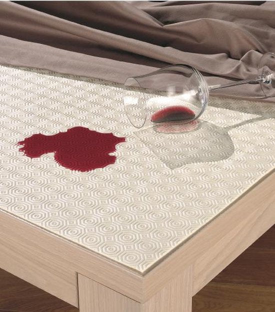 Mistral Home Tischschutz – Gommtex – 110 x 110 cm – Weiß