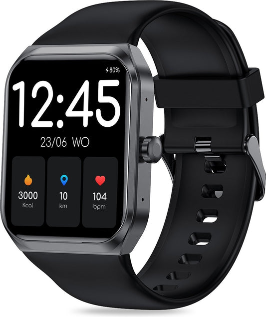 FITAGE Smartwatch - Schrittzähler - Sportuhr - Schwarz