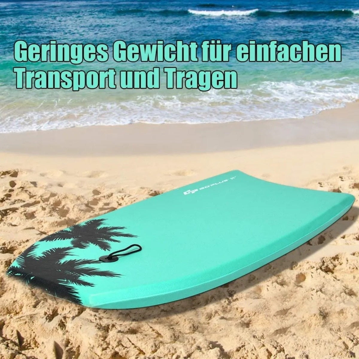Coast Bodyboard Schwimmbrett Surfbrett Kinder 83 x 47 x 5,5 cm grün