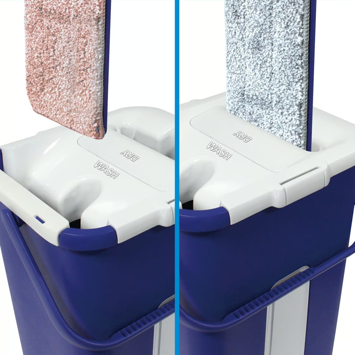 Livington Touchless Mopp-Set – berührungslose Auswringfunktion – Mikrofasertuch – 2,7-Liter-Eimer