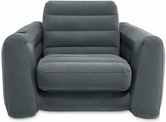 Intex - Ausziehbarer aufblasbarer Schlafsessel - Komfortabler 2-in-1-Loungesessel und Hüttenbett