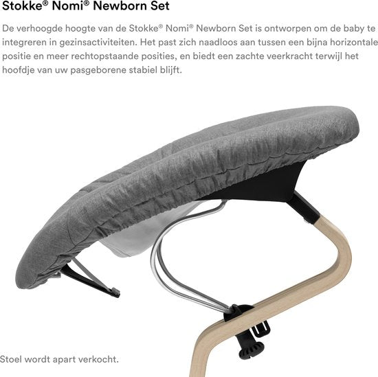 Stokke Nomi Newborn-Set Schwarz, Grau, Sand