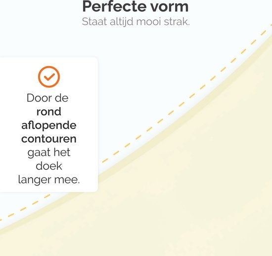 Goliving Schaduwdoek - Vierkant zonnezeil - Zonnedoek - Blokkeert UV-straling - 3.6 x 3.6 meter - Creme wit