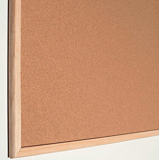 Esselte Pinnwand – Kruk – 80 x 60 cm – Mit Reißzwecken – Naturbraun