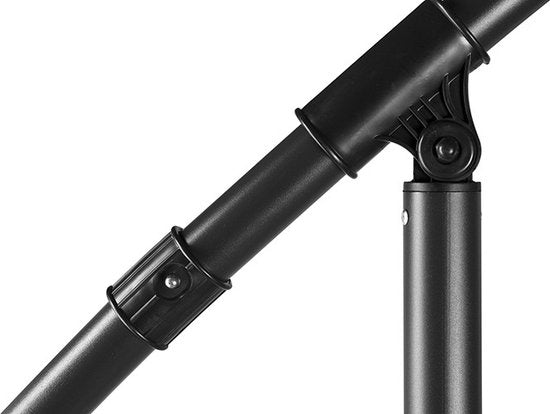 Luxuriöser schwimmender Sonnenschirm | Hängeschirm | Stahlgestell | Polyester | Creme | Ø300 cm