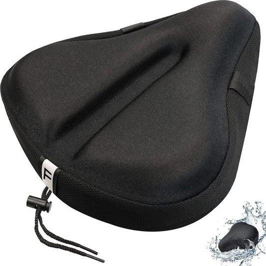 TIKKENS® - Sattelüberzug - Memory Schaum & 3D Gel - Wasserdicht - Schwarz