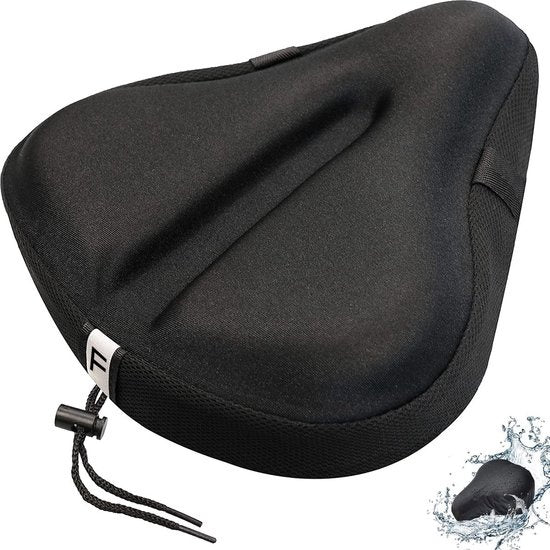 TIKKENS® - Sattelüberzug - Memory Schaum & 3D Gel - Wasserdicht - Schwarz