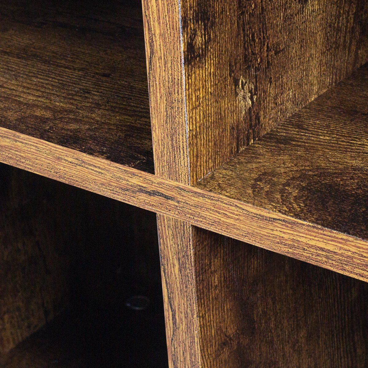 VDD Vinyl Wish - Plattenschrank - 4 Fächer - Braun - 34,50x70,50x70,50cm