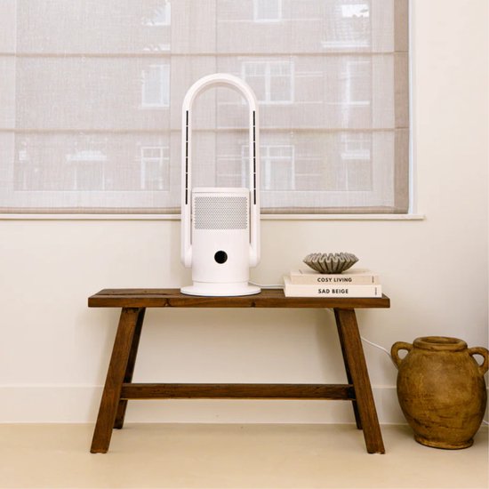 Samako - 3-in-1 Luftreiniger, Ventilator & Heizung - 2000W - Hepa 13 Filter - Inklusive Fernbedienung und App - weiß