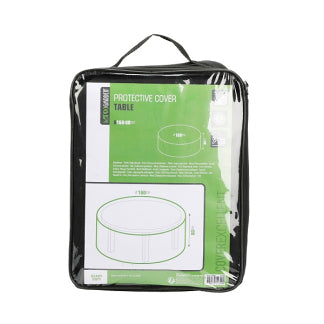 Hoezen Voor Buitenmeubilair Tuintafelhoes Pro Garden 80 X Ã˜ 160 Cm (Cirkel, Polyester, Zwart)