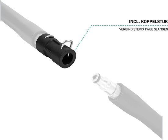 VONROC Hochdruckschlauch/Verlängerungsschlauch 15 Meter - PVC - 170bar - für VONROC V14C, V14, V18, V22 Serie Hochdruckreiniger