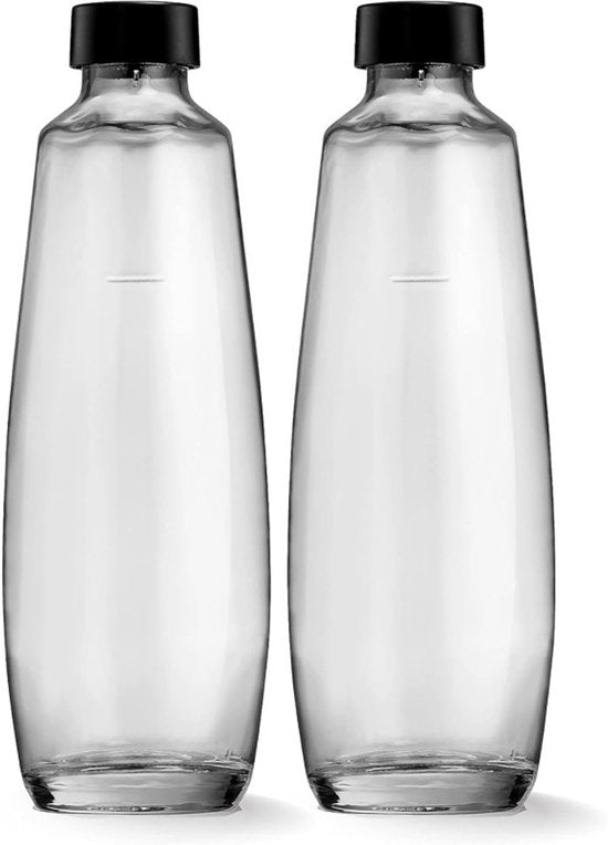 SodaStream Glaskaraffen 1 l, 2er-Pack | 2 Stück | Nur für das SodaStream DUO Sprudelgerät geeignet