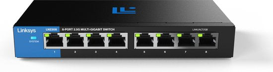 Linksys LN2308 – Netzwerk-Switch – Unmanaged – 2500 Mbit/s – 8 Anschlüsse