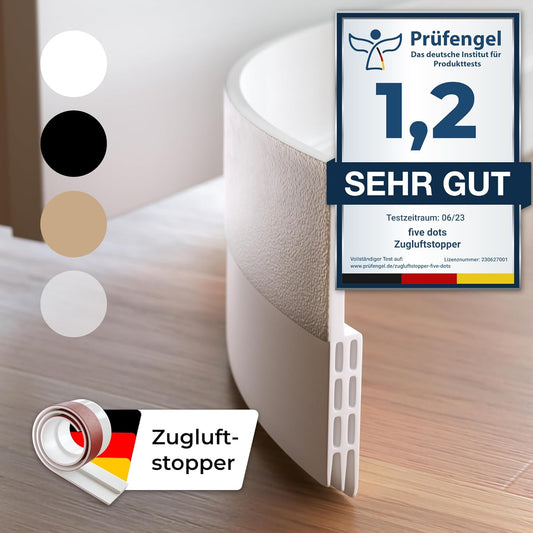 five Dots Entwurfsstreifen mit Kleberand - Silikon reinweiß - 1 Stück