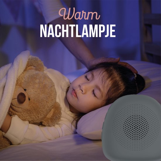 Weißes Rauschen Maschine - Schlafhilfen - Weißes Rauschen - Baby Schlafhilfe - Drop - Grau