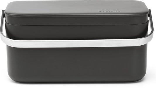 Brabantia SinkSide Abfalleimer für die Spüle – 1,8 Liter – Dunkelgrau