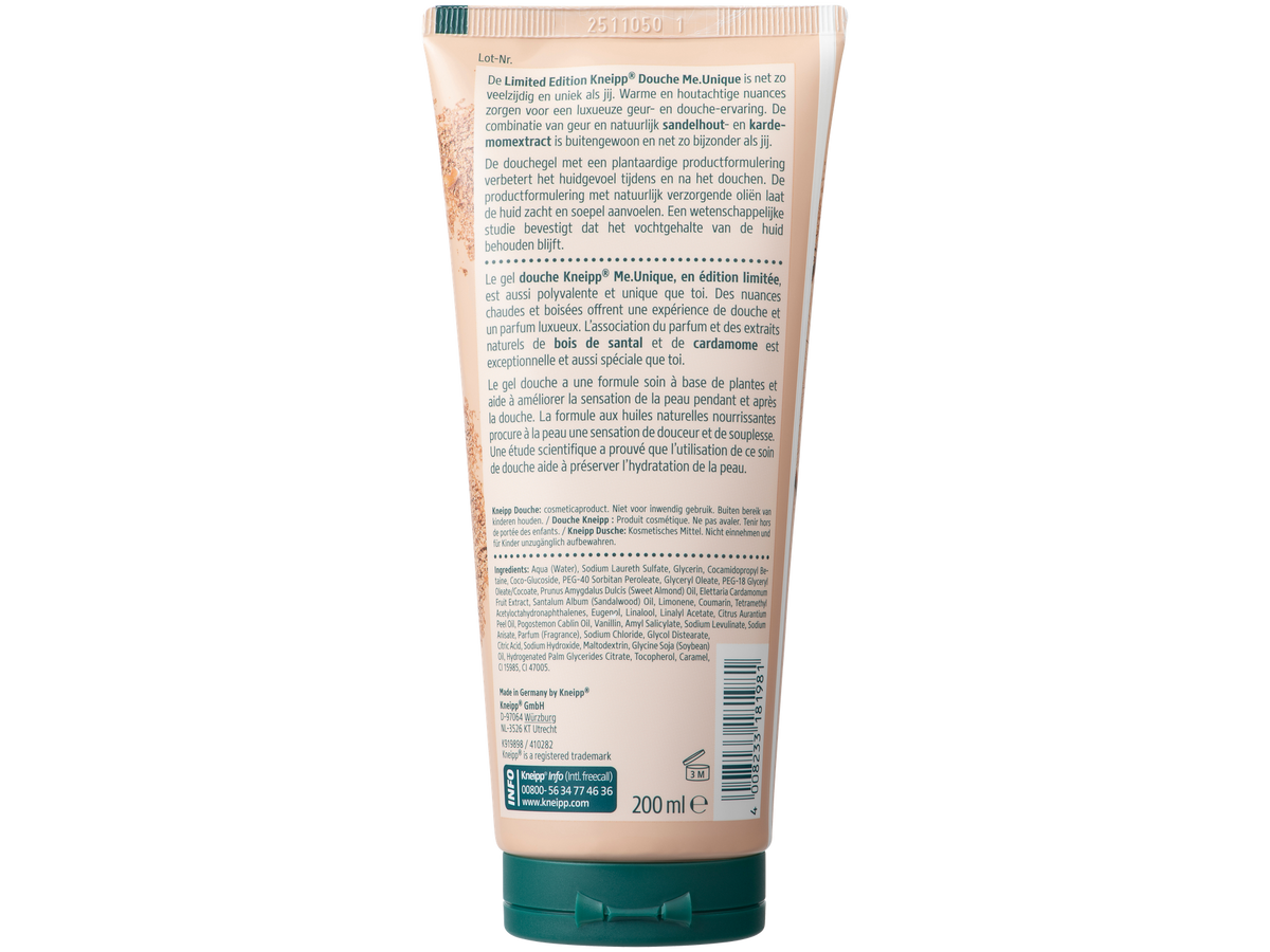 Kneipp Clean Beauty Duschgel Me Unique – Limited Edition – 6 x 200 ml