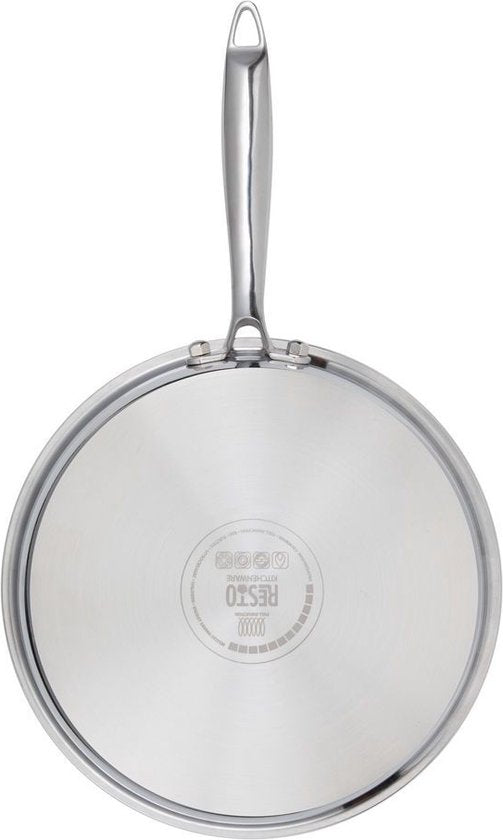 Resto Altair Bratpfanne - Ø24 cm - Dreischicht-Edelstahl - Wabenförmige Antihaftbeschichtung - Induktion - Backofenfest