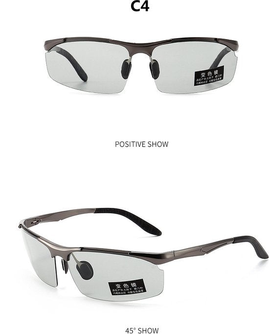 GarpexÂ® Radsportbrille - Sportbrille - Polaroid Sonnenbrille - Rennrad - Mountainbike - Motorrad - Schwarz
